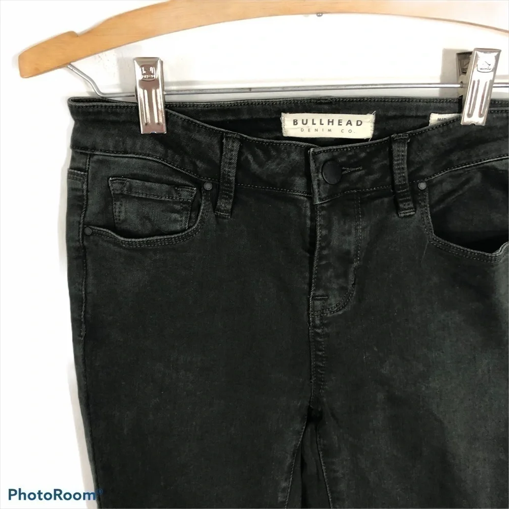 Bullhead Mid Rise Skinny Black Jeans Sz 24 Denim Women’s